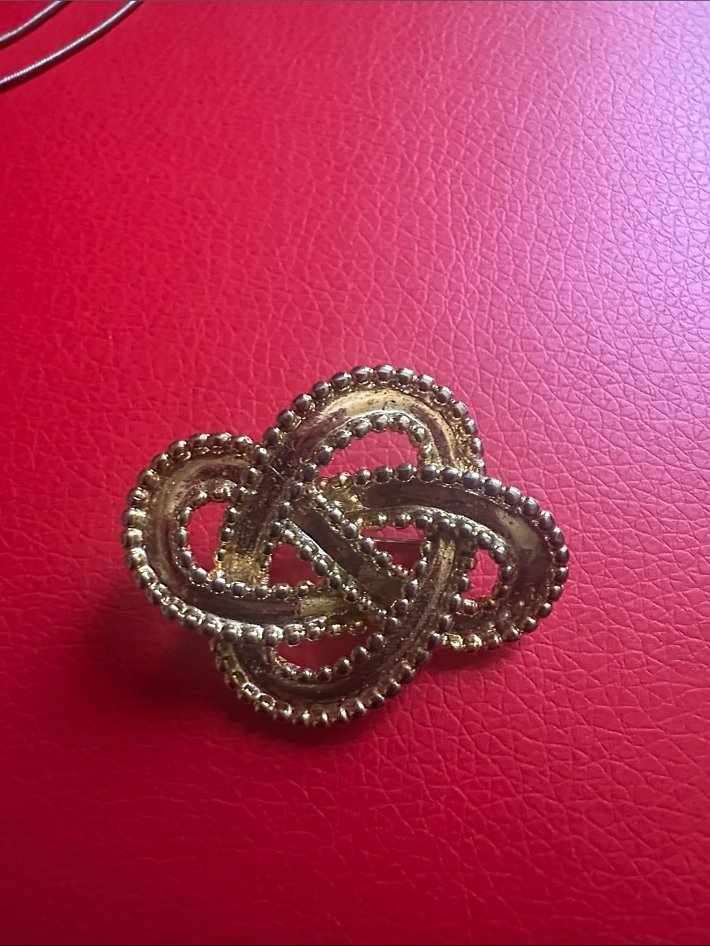 Gold Knot Statement Brooch